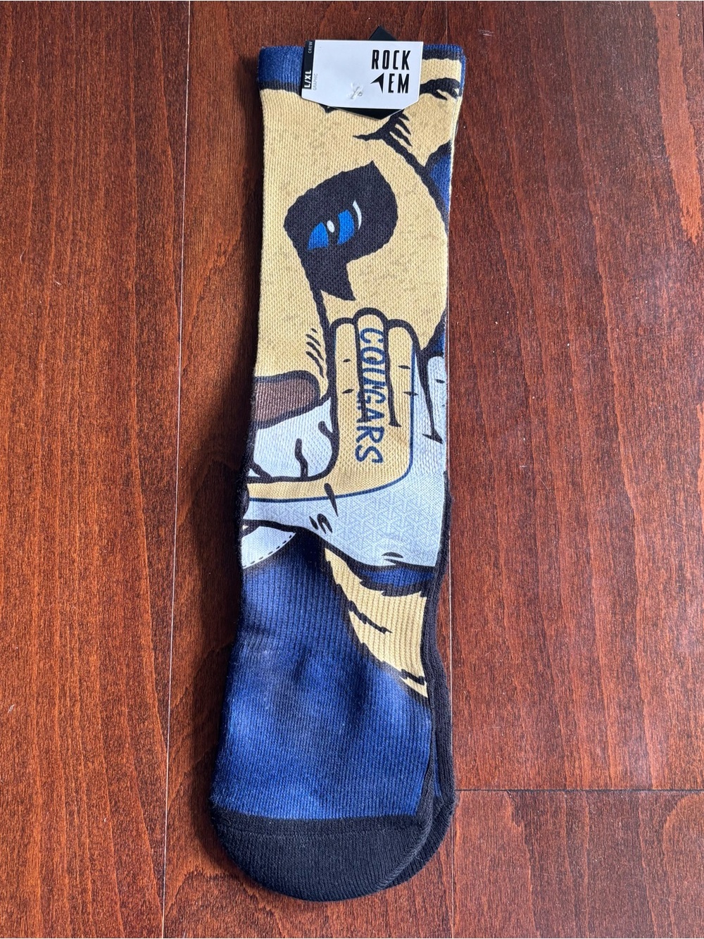 Rock’Em Socks, Cougars, Size L/XL 9-13, NWT